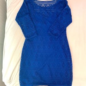 Express blue lace dress LIKE NEW!